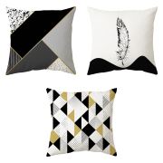 Homex Dijital Baskılı 3'lü Kombin Kırlent - 40x40 cm (home2574)