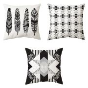 Homex Dijital Baskılı 3'lü Kombin Kırlent - 40x40 cm (home2594)