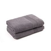 Homex 2'li 70x140 cm Banyo Havlusu-Füme