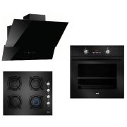 ICF Blacksuits 3lü Ankastre Set (6170 Fırın + 2817 Ocak + 7030 Siyah Davlumbaz)