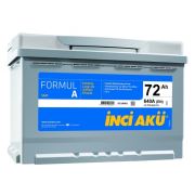 İnci Akü Formul A (Tırnaksız) 12V 72Ah 700CCA