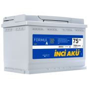 İnci Akü 12 V 75 Ah Formul A Alçak
