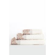 İrya New Queen Jakarlı Banyo Havlusu Ekru 90x150 cm