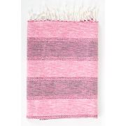 İrya Aleda Kara Tezgah Peştemal Pembe 90x170 cm