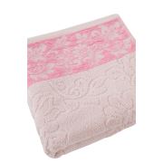 İrya Scarlet Jakarlı Havlu Pembe 50x90 cm
