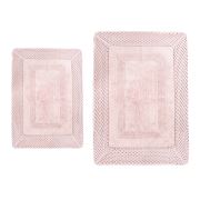 İrya Lızz Pamuk 2'li Banyo Paspası Pembe 80x120 + 45x65 cm