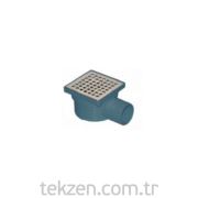 Japar Paslanmaz Kapaklı Yer Sifonu 10x10 Q50 Çıkışlı