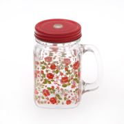 Joy Kitchen Gül Baskılı Kavanoz Kupa