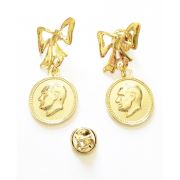 KaktüsKedi Gold Atatürk Broş Organizer Kutu Hediyeli Set 713085
