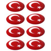 Kaktüskedi 8 Adet Pvc Türk Bayrağı Seti 428160
