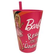Kaktüskedi Pipetli Barbie Lisanlı Çocuk Bardağı 713500