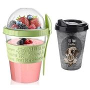 Kaktüskedi Yoğurt Gıda Bardağı Çay Kahve Mug Hediyeli Set 712844