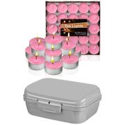 Kaktüskedi 50 Adet Tealights Yuvarlak Mum Özel Kutulu Set 712825