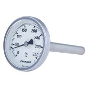 Kampa Pakkens Termometre 0-300 °C Çap 63 mm Daldırma Boyu 40 cm Arkadan Bağlantılı G 1/2 inç