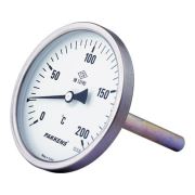 Kampa Pakkens Termometre 0-350 °C Çap 100 mm Daldırma Boyu 20 cm Arkadan Bağlantılı G 1/2 inç