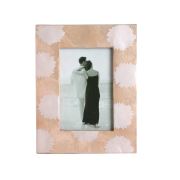 Kancaev Sedef Somon Üzeri Pembe Hare Model Fotoğraf Çerçevesi 21,5x16