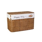 Kanca Ev Hasır, Mat Kahve Yatay Çamaşır Sepeti, Happy Baby, Büyük