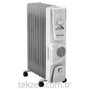 Kaşkar Xod-08f Yağlı Radyatör 12 Dilim Termostatlı Fanlı