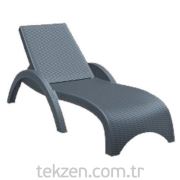 Pacıfıc Şezlong Rattan Baskılı