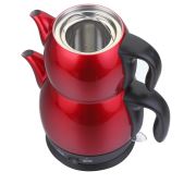 King P315R Lea Kırmızı Çay Makinesi