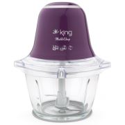 King K-718 Multichop Cam Hazneli Doğrayıcı Mor