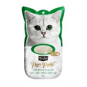Kit Cat Purr Puree Chicken&Scallop Tavuklu Ve Deniz Ürünlü Sıvı Kedi Ödülü 4x15 Gr