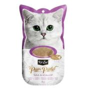 Kit Cat Purr Puree Tuna & Scallop Ton Balıklı Ve Deniz Ürünlü Sıvı Kedi Ödülü 4x15 Gr