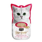 Kit Cat Purr Puree Tuna & Smoked Fish Tütsülenmiş Ton Balıklı Sıvı Kedi Ödülü 4x15 Gr