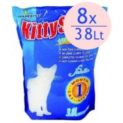 Kitty Sand Hijyenik Tozsuz Süper Emici Silika Kristal Kedi Kumu 3.8 Lt (9 Adet)