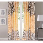Kozzy Home RFE149 Saten Baskılı Tek Kanat Fon Perde - 135x270 cm