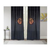 Kozzy Home RFE154 Saten Baskılı Tek Kanat Fon Perde - 135x270 cm