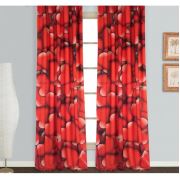 Kozzy Home RFE159 Saten Baskılı Tek Kanat Fon Perde - 135x270 cm