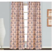 Kozzy Home RFE164 Saten Baskılı Tek Kanat Fon Perde - 135x270 cm