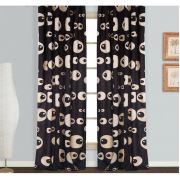 Kozzy Home RFE165 Saten Baskılı Tek Kanat Fon Perde - 135x270 cm