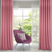 Kozzy Home RFE103 Tek Kanat Fon Perde (Açık Kiremit) - 140x270 cm