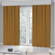Kozzy Home RFE105 Tek Kanat Fon Perde (Sütlü Kahve) - 140x270 cm