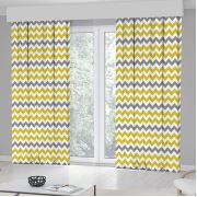 Kozzy Home RFE401 Saten Baskılı Tek Kanat Fon Perde 135x270 cm