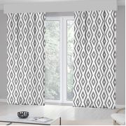 Kozzy Home RFE402 Saten Baskılı Tek Kanat Fon Perde 135x270 cm