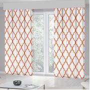 Kozzy Home RFE404 Saten Baskılı Tek Kanat Fon Perde 135x270 cm