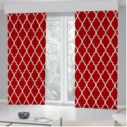 Kozzy Home RFE409 Saten Baskılı Tek Kanat Fon Perde 135x270 cm