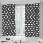 Kozzy Home RFE410 Saten Baskılı Tek Kanat Fon Perde 135x270 cm