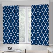 Kozzy Home RFE411 Saten Baskılı Tek Kanat Fon Perde 135x270 cm