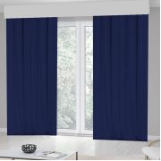 Kozzy Home RFE418 Tek Kanat Fon Perde 140x270 cm Açık Lacivert