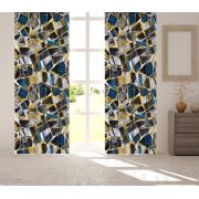 Kozzy Home RFE0450 Saten Baskılı Tek Kanat Fon Perde 135x270 cm