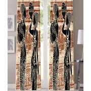 Kozzy Home RFE0466 Saten Baskılı Tek Kanat Fon Perde 135x270 cm