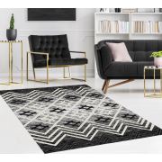 Kozzy Home Yıkanabilir Kaymaz Taban Halı Siyah RFE6770 80x150 cm