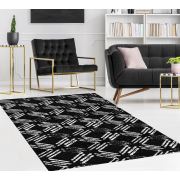 Kozzy Home Yıkanabilir Kaymaz Taban Halı Siyah RFE6778 80x150 cm