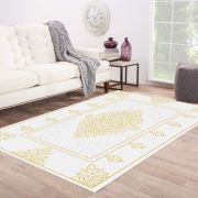 Kozzy Home Yıkanabilir Kaymaz Taban Halı Beyaz RFE6784 80x150 cm