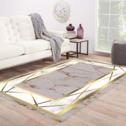 Kozzy Home Yıkanabilir Kaymaz Taban Halı Gri RFE6785 80x150 cm