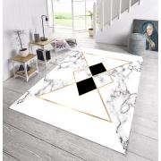 Kozzy Home Yıkanabilir Kaymaz Taban Halı Beyaz RFE6786 80x150 cm